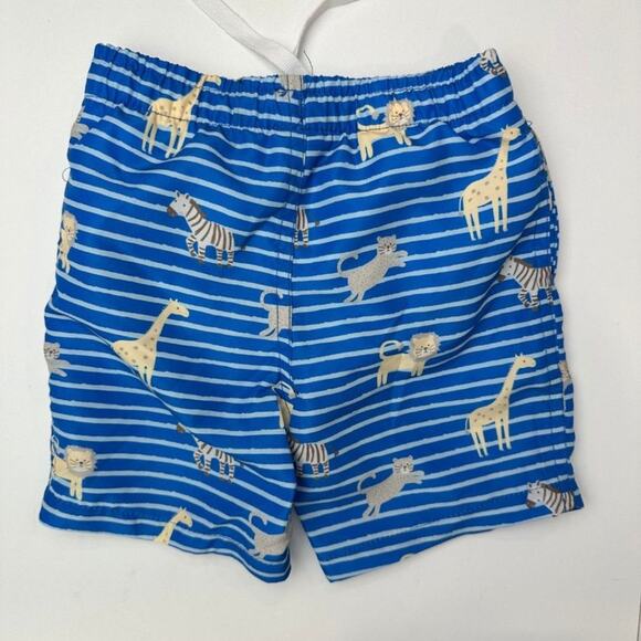 Mon Caramel Baby Boys' Swimsuit Trunk and Rashguard Blue & White 6-12M - Picture 9 of 9